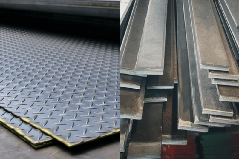 Chequered Plate vs Plain Steel Plate