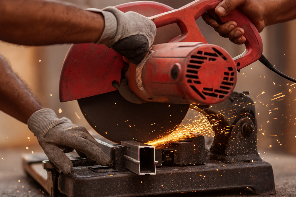 cutting alluminium hollow section