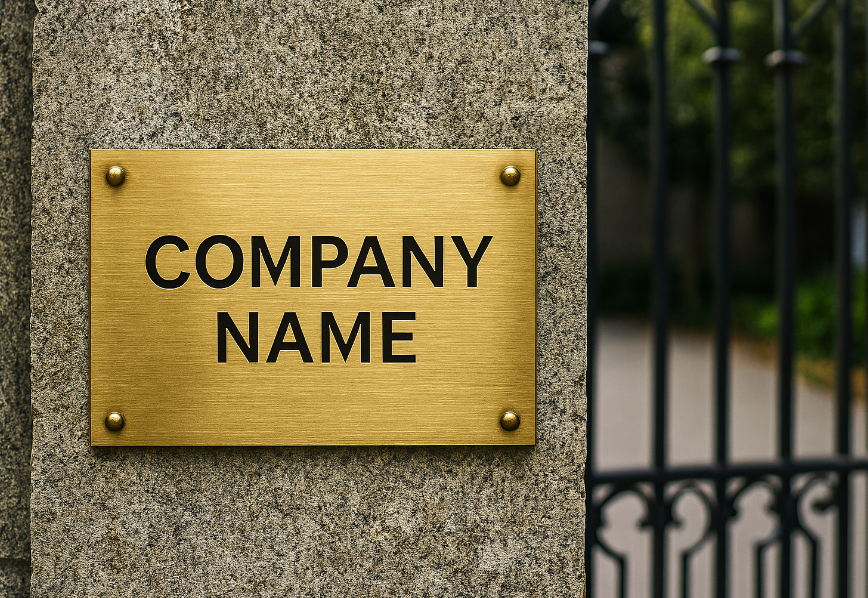 brass nameplates